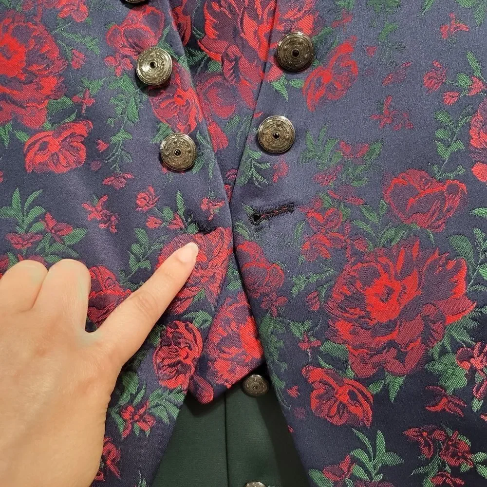 Esta Nicci floral 4 piece prom suit size 38 - Picture 4 of 16